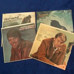 Glen Campbell 4 Vinyl Albums🎵🎵🎵🎵
